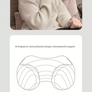 Almohada de Masaje para Cuello con Calor, Vibración y Amasamiento, Masajeador Eléctrico Cervical y de Hombros, Relajante, Ideal para Viajes - Product Image 6