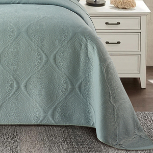 Elegantes y Lujosas Colchas y Fundas de Almohada con Jacquard Floral, Mezcla de Poliéster/Algodón, Ecológicas, para Uso en el Hogar en Todas las Estaciones - Product Image 4