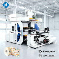 Machine d'impression flexographique 2 couleurs pour sacs tissés et non tissés, presse flexo rouleau à rouleau avec rouleau Anilox en céramique