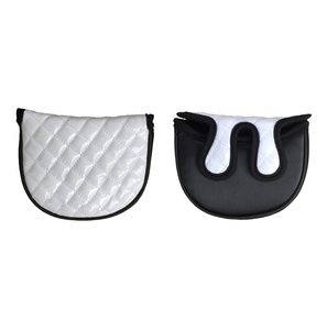 Hot Sales Red and White PU Golf Mallet <strong>Putter</strong> <strong>Cover</strong> with Cola Embroidery - Product Image 1