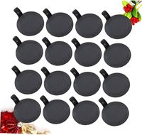 Plateau à gâteau jetable en plastique PS noir de qualité alimentaire, support à pâtisserie, plateau à tranches de dessert, base à cheesecake avec couvercle, fournitures pour fêtes