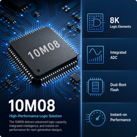Microcontrôleur 10M08SCU169A7G avec 81 entrées/sorties, mémoire Flash 320K, montage en surface