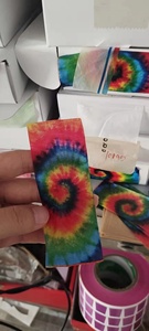 Autocollants d'emballage sur mesure en gros pour usine, cônes en papier taille King Size, cônes en papier naturel tie-dye - Product Image 5