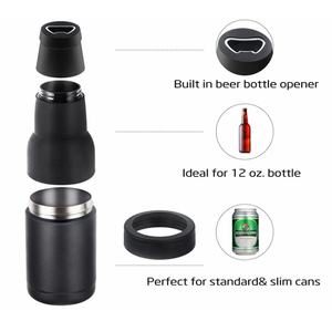 Dụng Cụ Làm Mát Lon Cách Nhiệt Chân Không Cầm Tay Giữ Lạnh Đồ Uống Dụng Cụ Giữ Chai Bia Bằng Thép Không Gỉ Hai Lớp Cách Nhiệt - Product Image 2