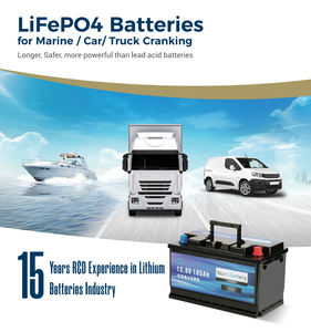 1200cca משאית cttared 12v 105ah ליתיום lifepo4 סוללת פתיחה ימית - Product Image 6