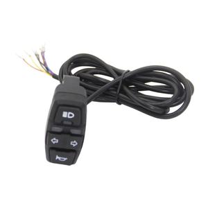 Interruptor de luz 3 en 1 para bicicleta eléctrica y patinete, 36V 48V, con bocina, faro y funciones de dirección, para piezas de bicicleta eléctrica de 48V - Product Image 6