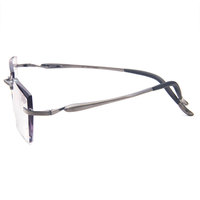 Lunettes de vue sans monture à coupe diamant pour hommes et femmes, monture de lunettes