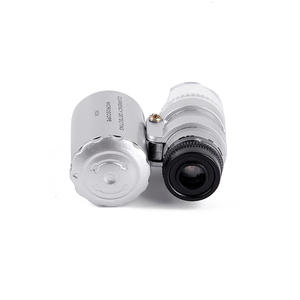 <span class=keywords><strong>60X</strong></span> Mini <span class=keywords><strong>Microscope</strong></span> de Poche Loupe Portable avec 2 <span class=keywords><strong>LED</strong></span> 1UV Lumières pour Bijoux Antiquités - Product Image 3