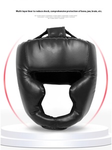 Protecteurs de tête en PU pour enfants adultes <span class=keywords><strong>Casque</strong></span> de protection Couvre-chef pour l'entraînement de la <span class=keywords><strong>boxe</strong></span> Taekwondo Couverture épaissie pour hommes et femmes - Product Image 2