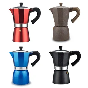 Vendita calda mocha pot bialetti 6 tazze di caffè espresso piano cottura macchina per il caffè Italiano moka pentola