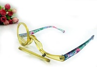 Offre Spéciale femmes mode presbytie couvercle rabattable rotatif lecture loupe lunettes de maquillage