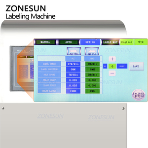 ZONESUN ZS-ETB150 Automatic Tabletop Full Electric Self-adhesive Sticker Cosmetic Glass Plastic Round <b>Bottle</b> Labeling <b>Machine</b> - Product Image 5
