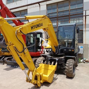 Hyundai 60W-<span class=keywords><strong>7</strong></span> 60W-9 60W escavatore ruota 99% nuovo e di vendita caldo usato R60 R60VS HX60 CE EPA certificato con motore Core e motore - Product Image 3