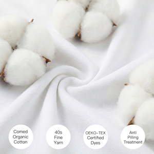 Gots Certified 100% Organic Cotton Newborn <strong>White</strong> Bodysuits Soft Eco-Friendly Anti-Pilling Baby Rompers Knit Bodysuit <strong>Onesie</strong> - Product Image 2