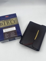 Bible de haute qualité, la plus petite Bible avec fermeture à rabat, couverture rigide, imprimée sur papier d'art, impression de livre