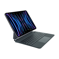 Clavier espagnol sans fil pour iPad Pro 12.9 avec pavé tactile, ultra fin, étanche, rétroéclairage RVB 7 touches, interface USB Type-C - Nouveau