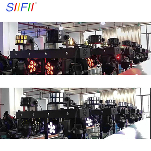 Nhà máy trực tiếp bán DMX âm thanh kích hoạt ánh sáng sân khấu thiết bị RGBW di chuyển đầu tại chỗ DJ hệ thống chiếu sáng với chân máy đứng - Product Image 6