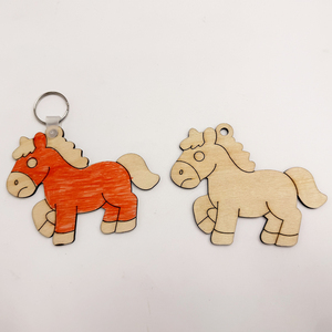 Cadeaux promotionnels de marque, cadeaux uniques pour la Saint-Valentin, cadeaux DIY, porte-clés en bois de contreplaqué Pomy - Product Image 5