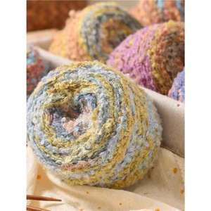 Suéter, Bufanda y Abrigo <span class=keywords><strong>de</strong></span> Lana <span class=keywords><strong>de</strong></span> Alpaca y Cachemira Teñida por Segmentos con Efecto Pintura al Óleo, Suave, Amigable con la Piel, Degradado <span class=keywords><strong>de</strong></span> Color Cielo Estrellado, DIY - Product Image 5