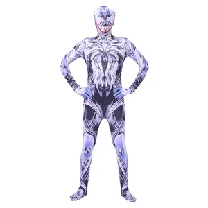 Body fantaisie de film de couleur spéciale pour adultes enfants garçons combinaison de super-héros Halloween venin Spiderman Cosplay Costumes