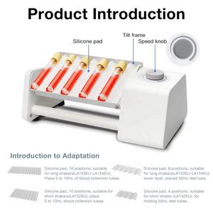 Mezclador basculante de eje largo de laboratorio OEM, rotador basculante de cubierta corta para tubo de recolección de sangre, placa de elevación, mezclador de vórtice - Product Image 3
