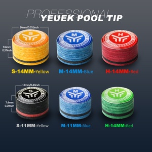 YEUEK <b>Pool</b> Cue Tip 11mm/14mm with S/M/H,<b>Pool</b> Billiard Cue Tip 8 Layers,<b>Pool</b> Stick Tips for <b>Pool</b> and Snooker <b>Accessories</b> Billiard - Product Image 6