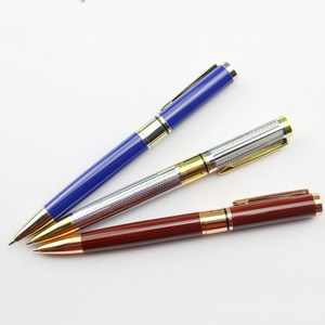 Stylos publicitaires personnalisés avec logo d'usine du Zhejiang, type de corps sportif, 1,0 mm, exécutif, personnalisé, publicité, stylo à bille à torsion en métal, cadeau - Product Image 3