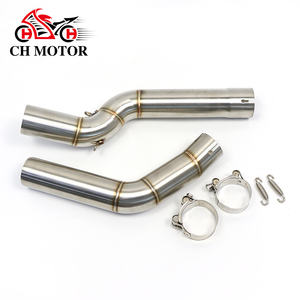 Tubo de Enlace Medio para Escape de Motocicleta CHMotor, Accesorios para Sistema de Escape para Honda CBR600RR <span class=keywords><strong>CBR</strong></span> 600RR <span class=keywords><strong>CBR</strong></span> <span class=keywords><strong>600</strong></span> RR 2005-2017 2018 - Product Image 1
