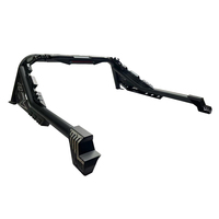 Arceau en acier noir mat avec porte-pneu pour Toyota Hilux Vigo Revo Rocco 2012-2023 pick-up
