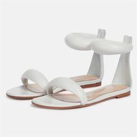 Chaussures plates tendance pour femme avec fermeture éclair arrière, couleur or, luxe, bout ouvert, personnalisables