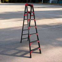 Échelle télescopique pliable multifonctionnelle de 3,2 m en acier au carbone, double face, certifiée CE, capacité de 150 kg, pour supermarché et entrepôt