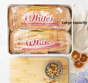 Grands bidons de stockage Comptoir de cuisine en métal Boîte à pain Conteneurs de stockage des aliments - Product Image 3