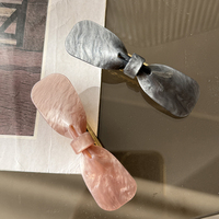 Pince à cheveux bec de canard unisexe haut de gamme en acétate Zi Teng avec frange latérale, accessoire capillaire élégant, personnalisable avec logo pour fêtes