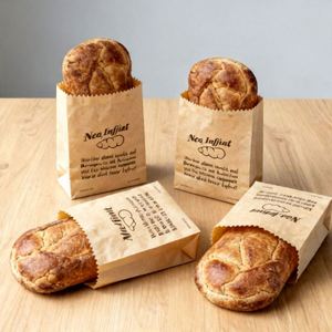 Food Grade Kraft <b>Paper</b> Bags Wax <b>Paper</b> Bag Fast Food Grade <b>Paper</b> Pouch Packaging for Food <b>Paper</b> Waterproof <b>Greaseproof</b> <b>Paper</b> Bags - Product Image 5