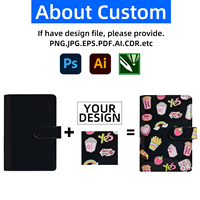 Wenshun nouveauté A5 UV poche en cuir PU cuir Budget classeur étanche feuilles mobiles planificateur de trésorerie pour le bureau