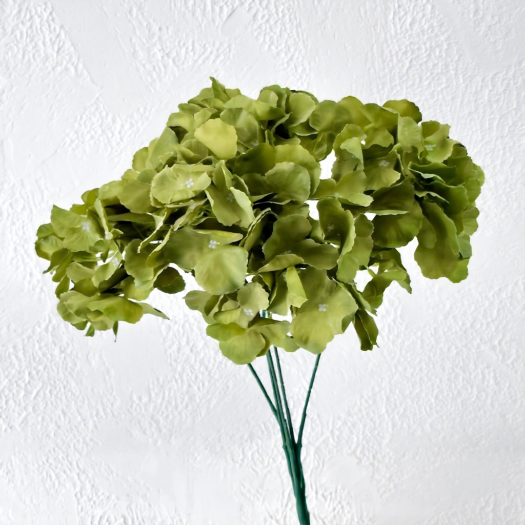 [11]Bouquet d'hortensias verts à 5 têtes