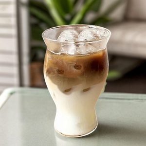 Tazas de leche de café de 600ml, vaso de cristal transparente de lujo para <span class=keywords><strong>restaurante</strong></span>, tazas de gran capacidad con boca inversa para el vientre - Product Image 4