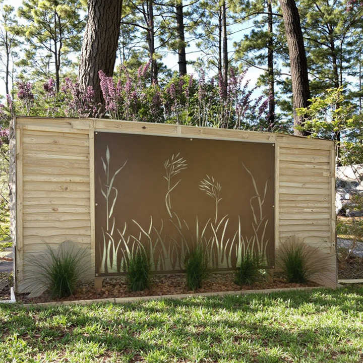 Decorative Rusted Metal Panels - Durable & Stylish Fencing