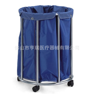 Henry Stainless Steel Hospital Trolley HR-421A With Linen <b>Bag</b> And Waste Bin For Medical Use - Product Image 2