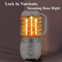 YOOHAN Nouveau design, robot culinaire pour bébé 2-en-1, cuiseur vapeur électrique, mixeur, 200W, 180ml, en plastique, garantie 1 an