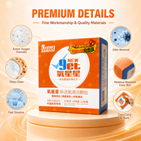 Vente en gros de savon en poudre à lessive de haute qualité 120g poudre de détergent pour tissu antibactérien de l'usine Guangdong utilisation de vêtements à haute mousse
