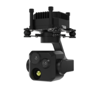 Caméra de drone à 3 axes avec stabilisateur, 3 capteurs EO, grand angle, téléobjectif, imagerie thermique pour UAV