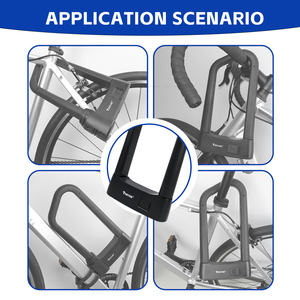 Tonyon Fingerprint Bike <span class=keywords><strong>U</strong></span> Shape Bicycle Heavy Duty D Lock <span class=keywords><strong>Antivol</strong></span> Security Smart <span class=keywords><strong>U</strong></span> Lock Accessoires pour E Bike, Moto - Product Image 4