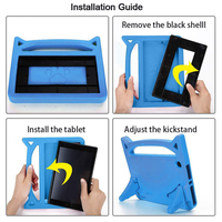 Étui antichoc EVA léger et mignon pour les enfants pour Kindle Fire HD 7 pouces 2019 étui universel pour tablette avec vente en gros de qualité