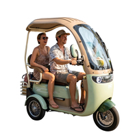Tricycle électrique à 3 roues, moteur 1000W, 35 km/h, carrosserie ouverte 60V pour adultes, avec certification CEE pour passagers, directement de l'usine