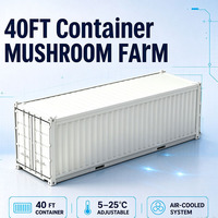 Conteneur de culture de champignons, système de température à faible bruit, aménagement personnalisable, équipement pour la culture de champignons en ferme