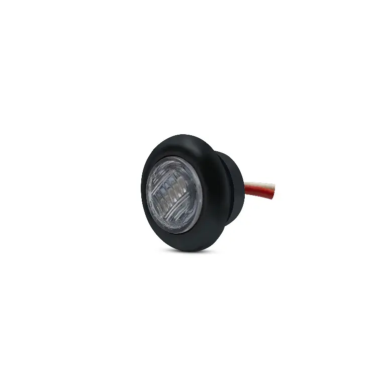 3/4 "Round 19 LED Stop Girare a Coda del Rimorchio del Camion Della Lampada Glo-Luce Sigillato w/Gomma G" BI-VOLT, CODA del LED LUCE POSTERIORE PER IL CAMION PESANTE