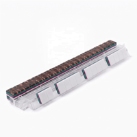 Ensemble de tuiles de mahjong américain de luxe à 4 couches, 166 tuiles en acrylique avec dos effet écaille de tortue, pour joueurs professionnels, fêtes à domicile et cadeaux