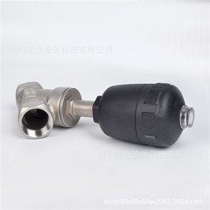 Válvula Neumática de Asiento Angular Tipo Y DN15 20 25 32 40 50 65 Tri-Clamp de Acero Inoxidable 304 para Agua y Aire - Product Image 3