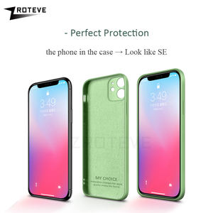 Per <span class=keywords><strong>iPhone</strong></span> 11 <span class=keywords><strong>12</strong></span> <span class=keywords><strong>Pro</strong></span> X XR XS Max Soft Coque quadrato <span class=keywords><strong>Cover</strong></span> posteriore in <span class=keywords><strong>Silicone</strong></span> liquido per IPhone11 IPhone12 all'ingrosso custodia per telefono - Product Image 3